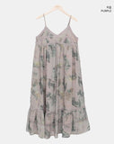 Deman Lace Flower Long Bustier OnePiece