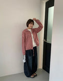 Kososo Check Hood Crop Shirt