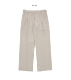 Rump Linen One-Tuck Wide Pants