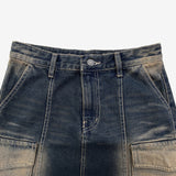 Lane Cargo Denim Skirt
