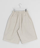 [unisex] Maril Banding Bermuda Cotton Pants