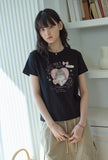 Miyucat Crop Short Sleeve Tee