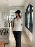 Lupin Blossom Round Long Sleeve Knit