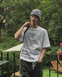 Coryl lettering printing short sleeve t-shirt