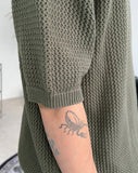 Dibay Net Short Sleeve Knit
