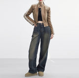 Fera Button Cropped T-Shirt