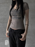 Wed Lettering Slim Tee
