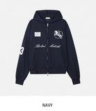 DEET Horse Numbering Two-Way Hood Zip-Up