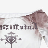 Sehi Printed Off-Shoulder T-Shirt