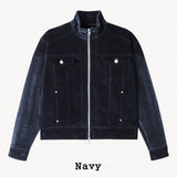 Brique Velvet Trucker Jacket