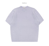 Het Twist Short Sleeve Knit