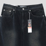 Fracture Bootcut Brushed Denim Pants