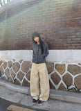 [BAONHAUS] Jenen Stripe Hood Zip-up