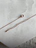 Denzel Cubic Ribbon Pearl Necklace