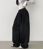 Pintuck 4-Season Wide Balloon Banding Pants