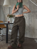 P.O. Straight Cargo Cotton Pants