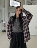 Chilled Cotton Overfit Check Shirt