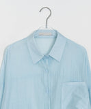 Lisons Summer Color See-through Long Sleeve Shirt