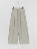Gih Banding Linen Wide Pants