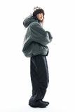 Easy cap hood nylon padded jumper