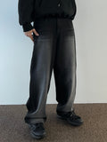 Highlight Washed Wide Black Denim