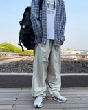 curd over check shirt
