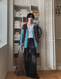 Daven washed black denim