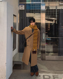 Label overfit single coat