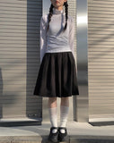Riho inner brush basic turtleneck t-shirt
