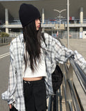 Woods Check Overfit Long Sleeve Shirt