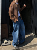 Side Two-Tuck Wide Denim