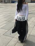 Hatoo Lace Line Wide Training Pants