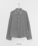 Bilte Summer Seersucker Check Long Sleeve Shirt