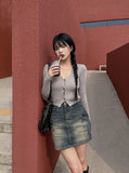 Pie Vintage Cargo Mini Skirt