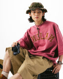 [AG] Applique Pigment String Sweat Half Tee