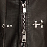 Tonyed Hook Washed Leather Jumper