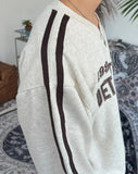 Paz V-neck embroidery sweatshirt