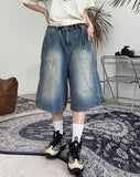 Randy Wave Bermuda Denim Pants