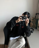 Mali Dark Red Lettering Sweatshirt