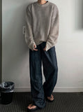 Mesh warmer round knit