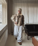 Betty Washed High Neck Buckle Mustang