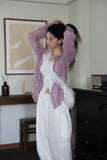 Chiffon shirring sling cross bag