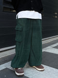Fleece Cargo Balloon Pants