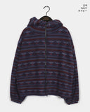 Unin Vintage Nordic Fleece-Two-Way Hood Zip-Up