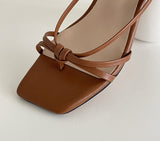 Jyubeulri strap sandal heel (6 cm)