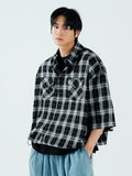 Raver String Short Sleeve Check Shirt