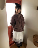 Zefu Pigment Washing Hooded Jacket