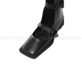 SQUARE STRAP ANKLE BOOTS