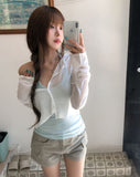 Salty See-through Crop Cardigan