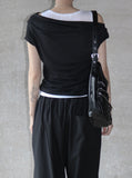 Yuko Drape Layered Tee